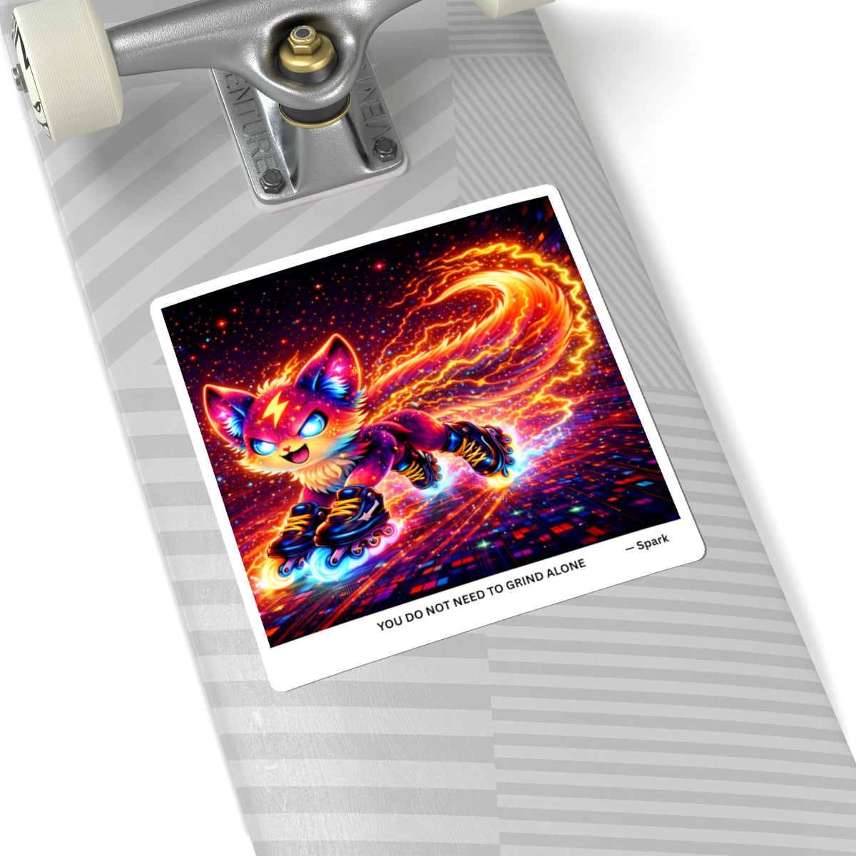 Spark Pass Sticker — Grind Alone | Neonverse Companion