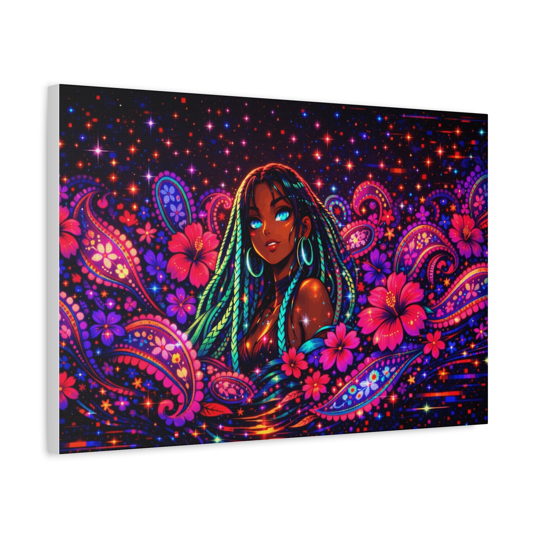 Dream in Pixels Canvas Print — NeonVerse Wall Art