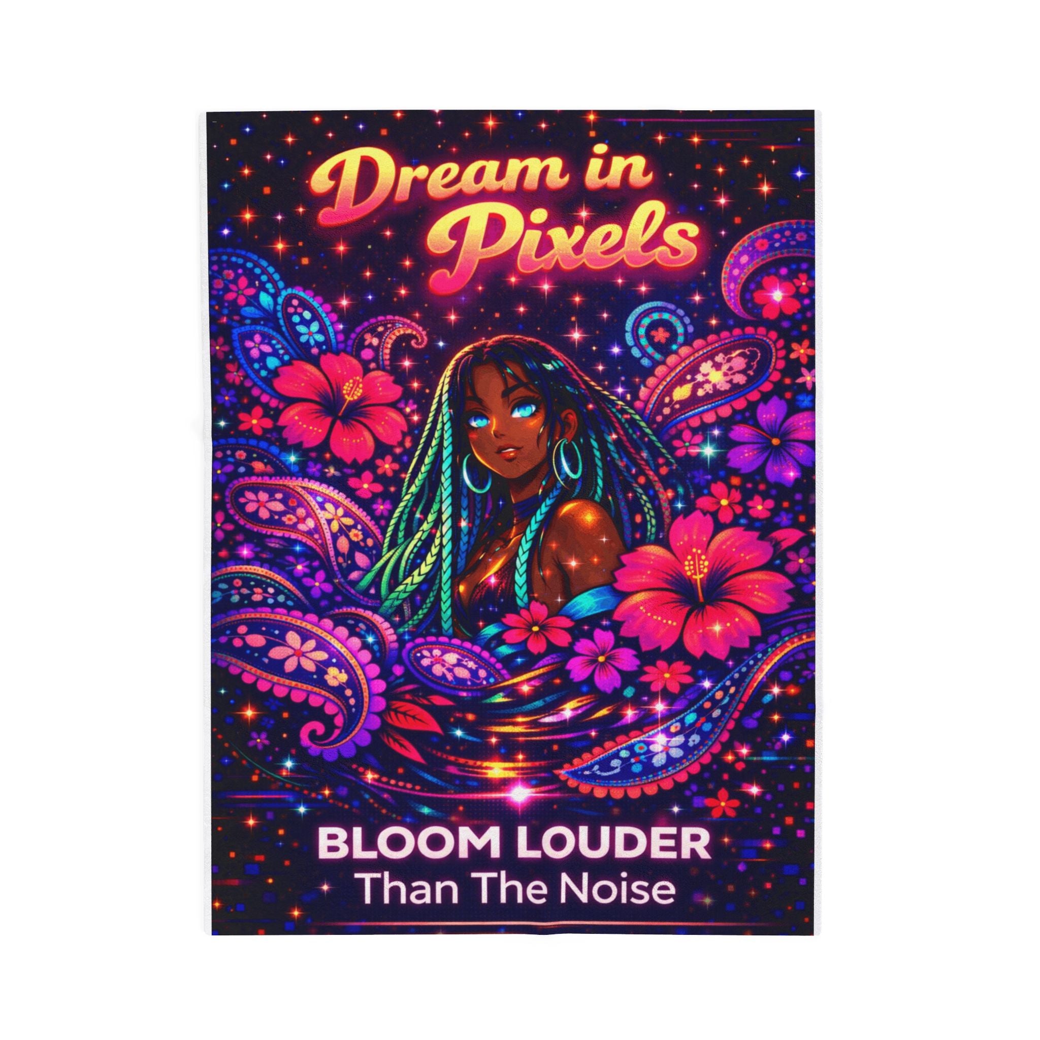 Bloom Louder Than The Noise Velveteen Plush Blanket — Throw