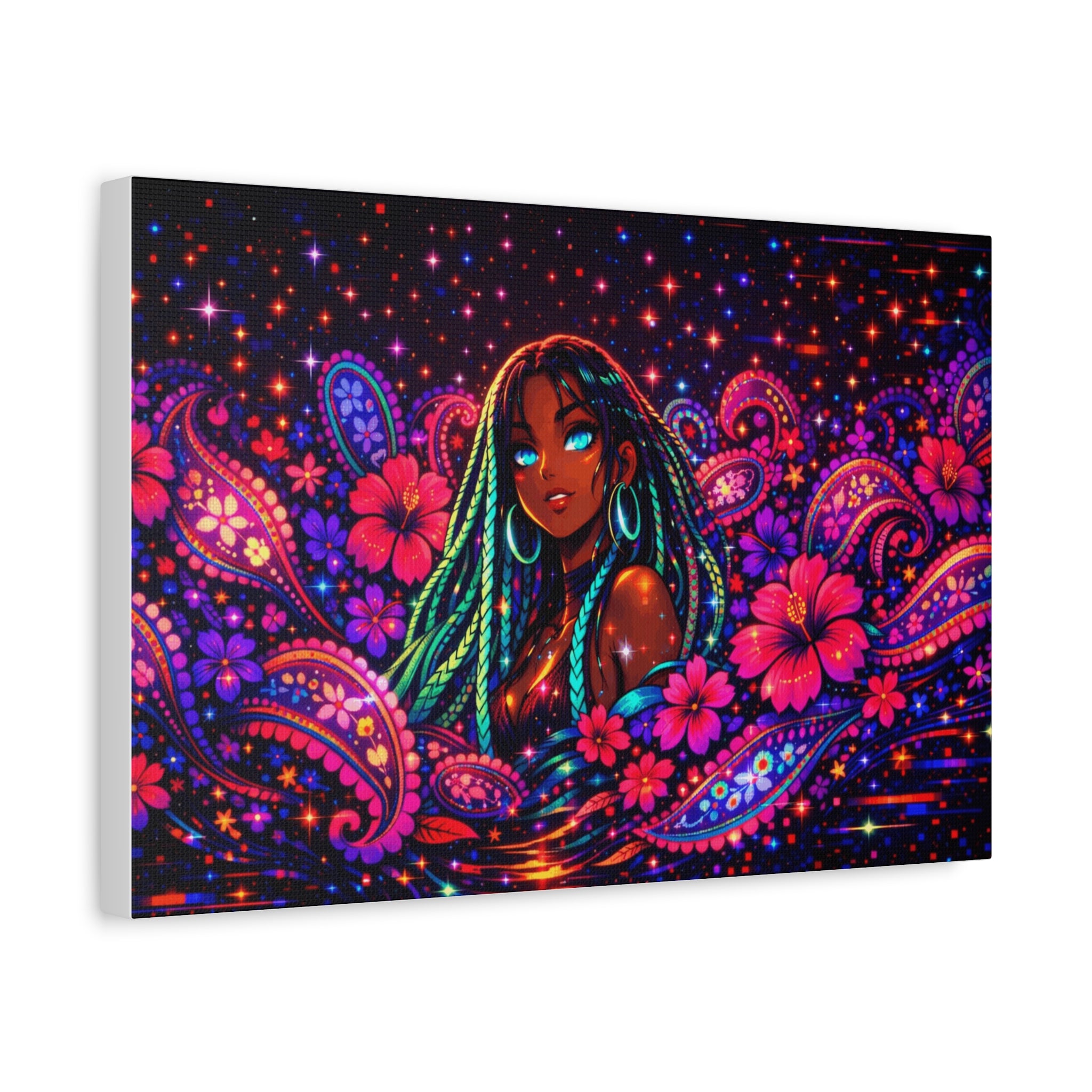 Dream in Pixels Canvas Print — NeonVerse Wall Art