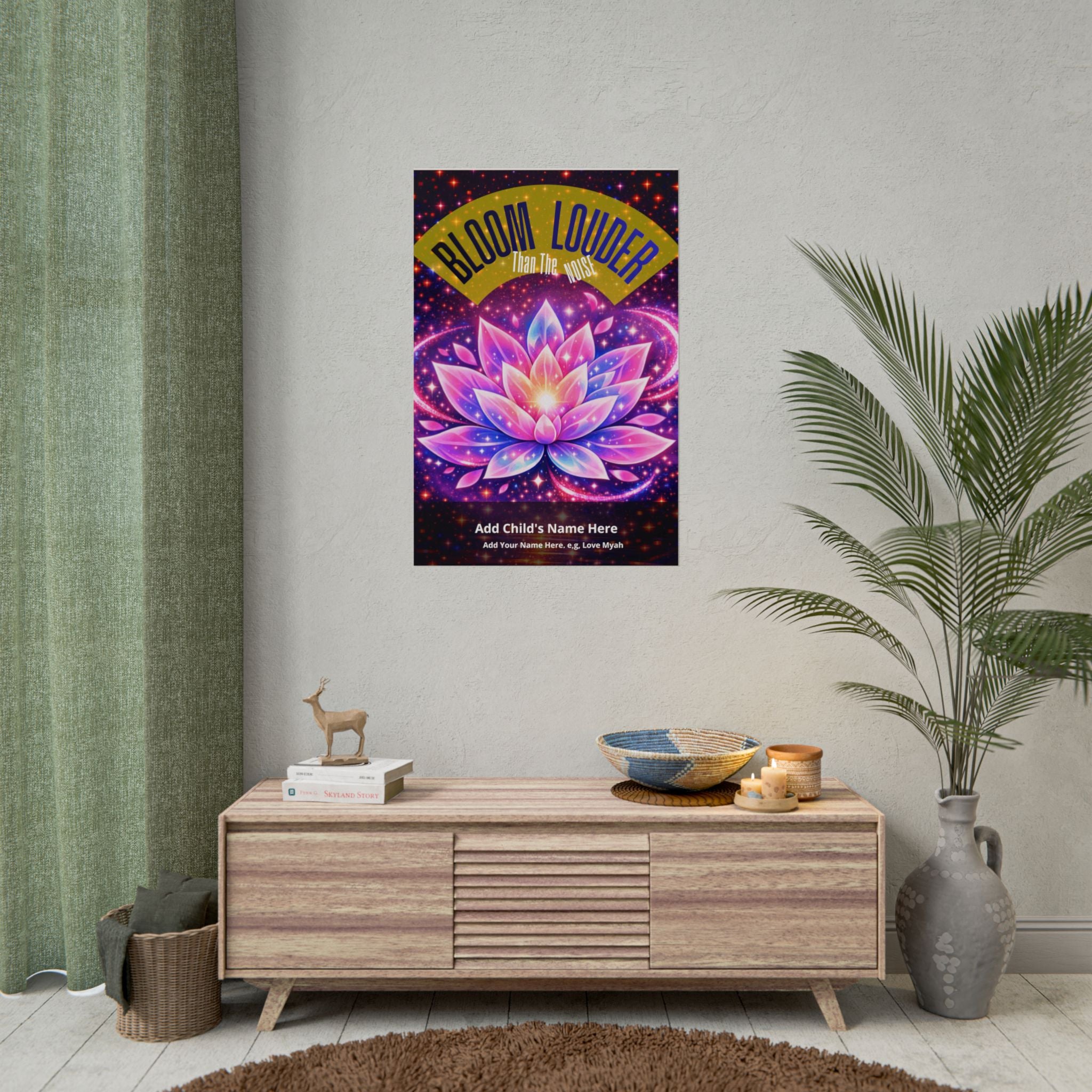 Personalized "Bloom Louder Than The Noise" - Vibrant Wall Art