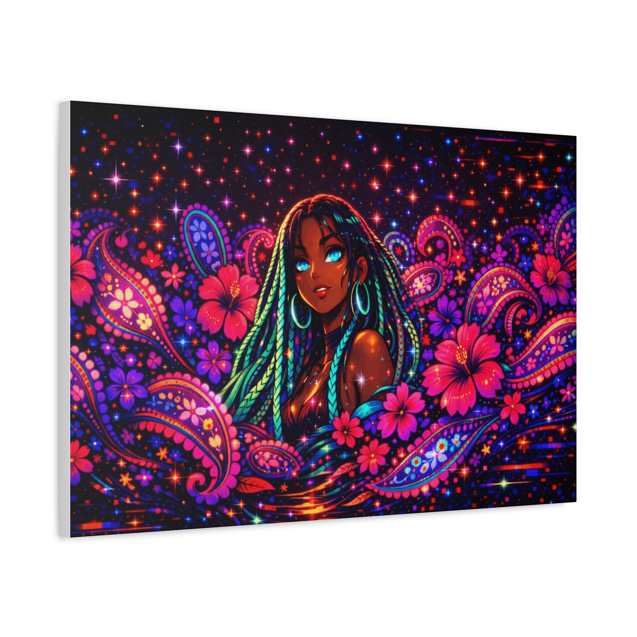 Dream in Pixels Canvas Print — NeonVerse Wall Art
