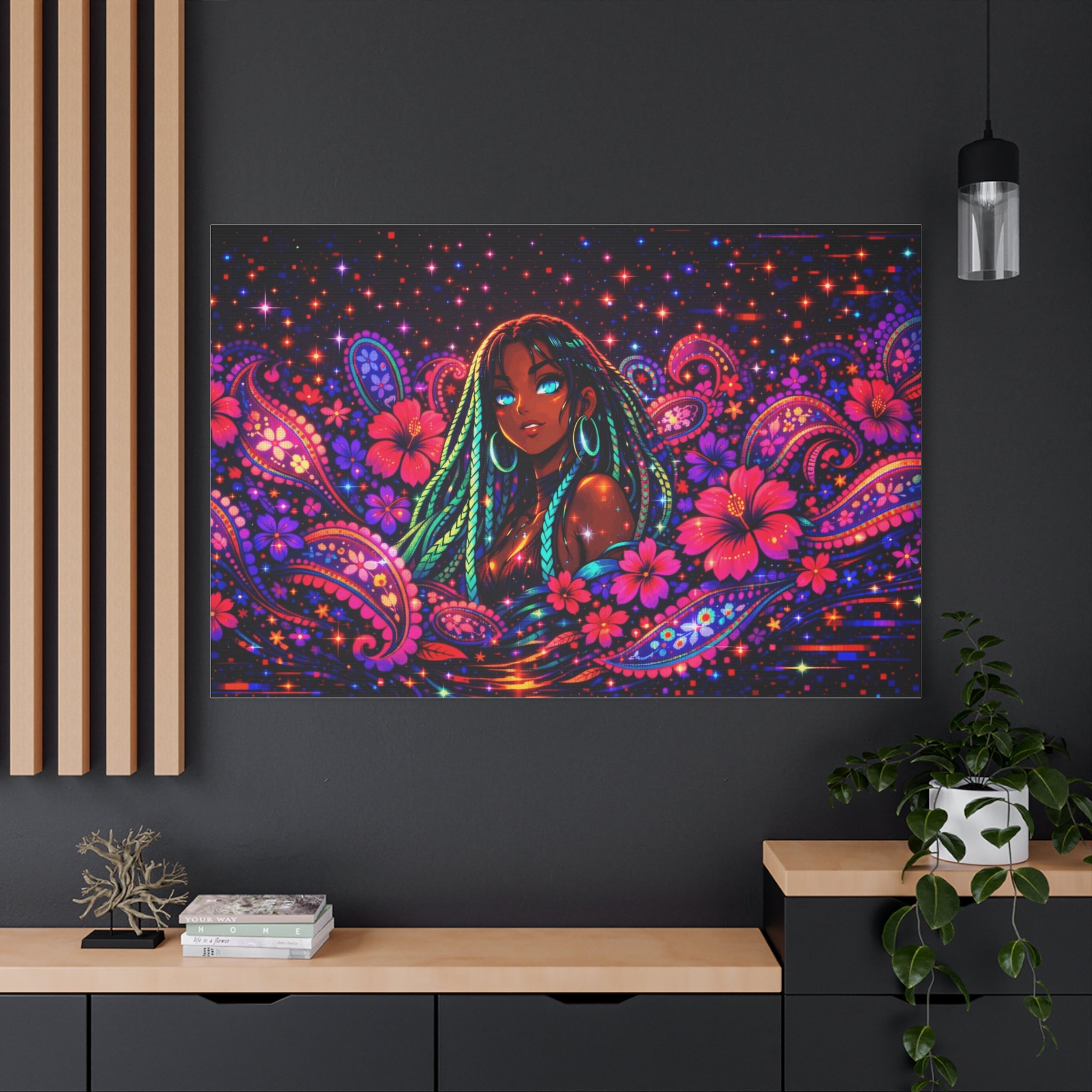 Dream in Pixels Canvas Print — NeonVerse Wall Art