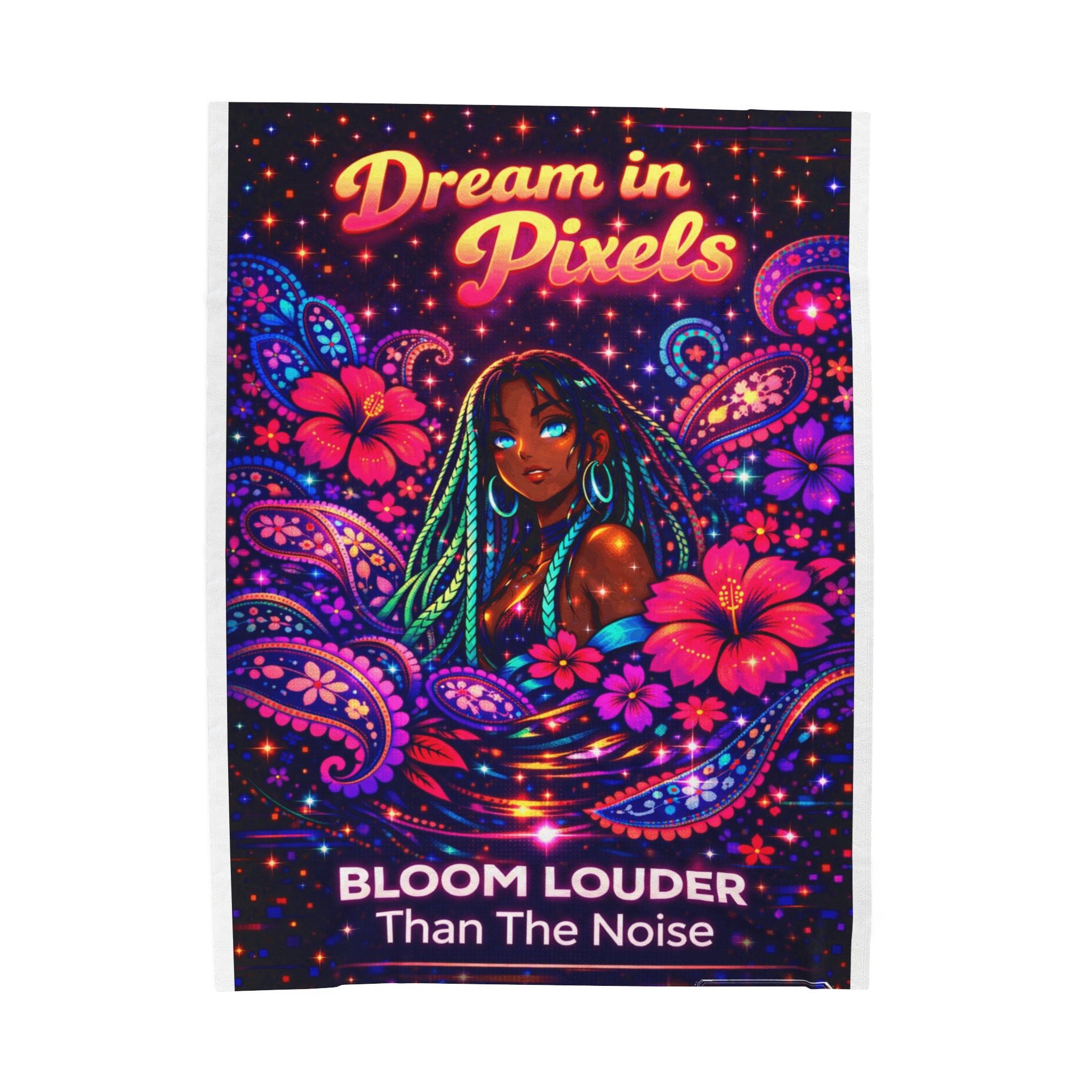 Bloom Louder Than The Noise Velveteen Plush Blanket — Throw